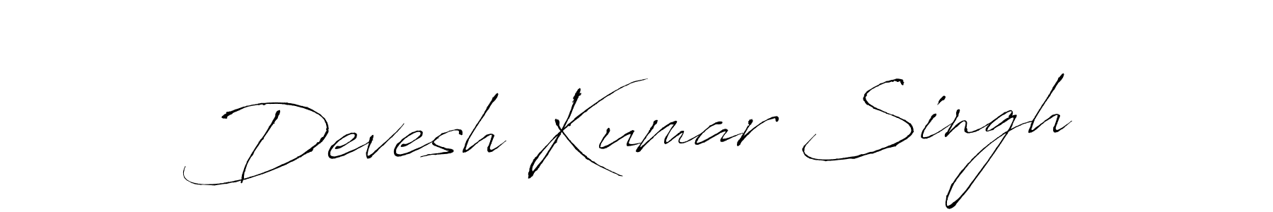 Design your own signature with our free online signature maker. With this signature software, you can create a handwritten (Antro_Vectra) signature for name Devesh Kumar Singh. Devesh Kumar Singh signature style 6 images and pictures png