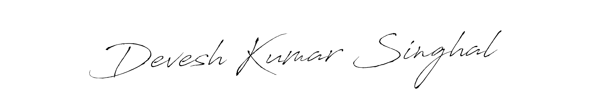 Also we have Devesh Kumar Singhal name is the best signature style. Create professional handwritten signature collection using Antro_Vectra autograph style. Devesh Kumar Singhal signature style 6 images and pictures png