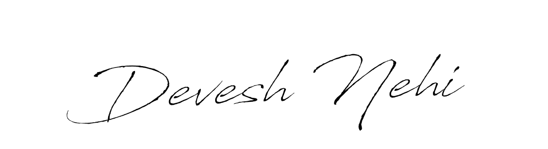 Antro_Vectra is a professional signature style that is perfect for those who want to add a touch of class to their signature. It is also a great choice for those who want to make their signature more unique. Get Devesh Nehi name to fancy signature for free. Devesh Nehi signature style 6 images and pictures png