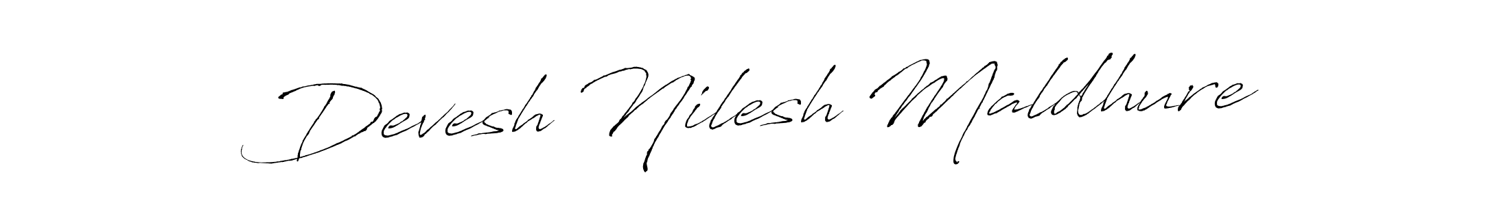 See photos of Devesh Nilesh Maldhure official signature by Spectra . Check more albums & portfolios. Read reviews & check more about Antro_Vectra font. Devesh Nilesh Maldhure signature style 6 images and pictures png