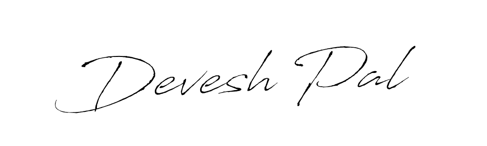 Make a beautiful signature design for name Devesh Pal. With this signature (Antro_Vectra) style, you can create a handwritten signature for free. Devesh Pal signature style 6 images and pictures png