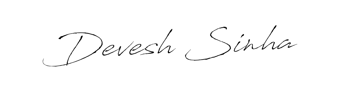 The best way (Antro_Vectra) to make a short signature is to pick only two or three words in your name. The name Devesh Sinha include a total of six letters. For converting this name. Devesh Sinha signature style 6 images and pictures png