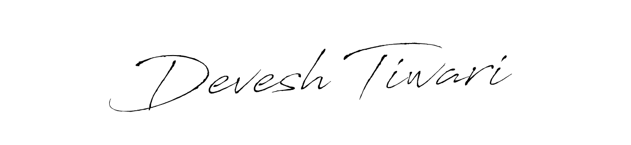 How to make Devesh Tiwari signature? Antro_Vectra is a professional autograph style. Create handwritten signature for Devesh Tiwari name. Devesh Tiwari signature style 6 images and pictures png
