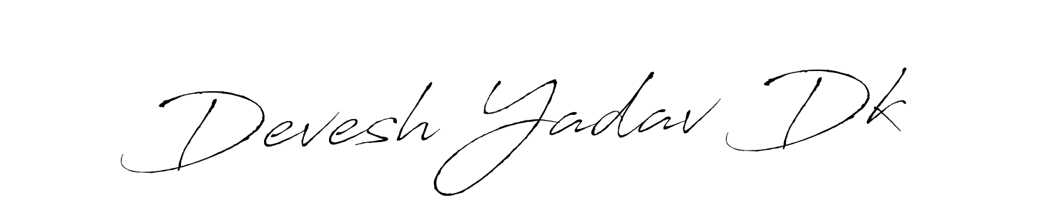 You can use this online signature creator to create a handwritten signature for the name Devesh Yadav Dk. This is the best online autograph maker. Devesh Yadav Dk signature style 6 images and pictures png