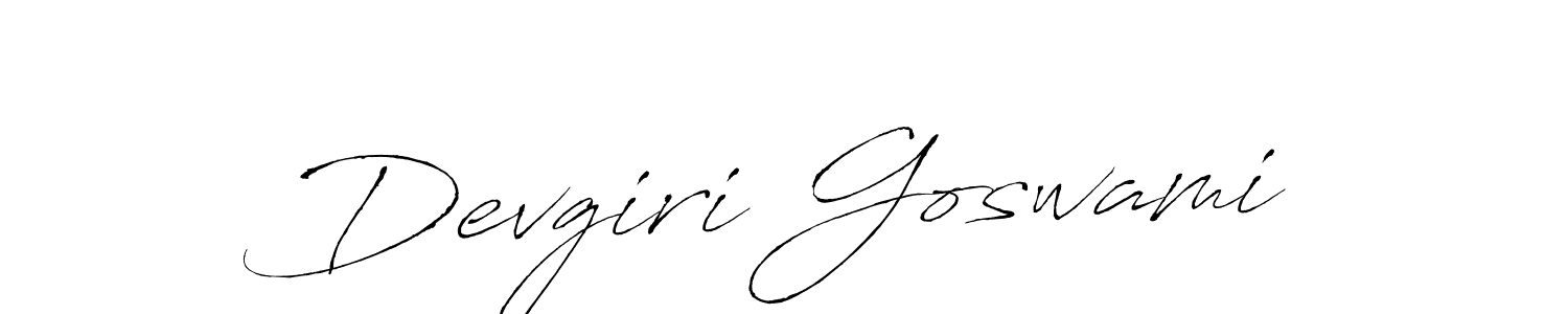 The best way (Antro_Vectra) to make a short signature is to pick only two or three words in your name. The name Devgiri Goswami include a total of six letters. For converting this name. Devgiri Goswami signature style 6 images and pictures png