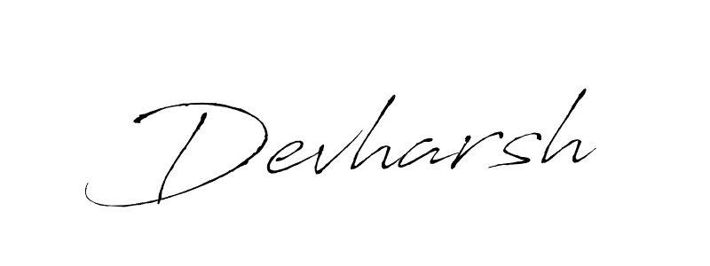 Devharsh stylish signature style. Best Handwritten Sign (Antro_Vectra) for my name. Handwritten Signature Collection Ideas for my name Devharsh. Devharsh signature style 6 images and pictures png