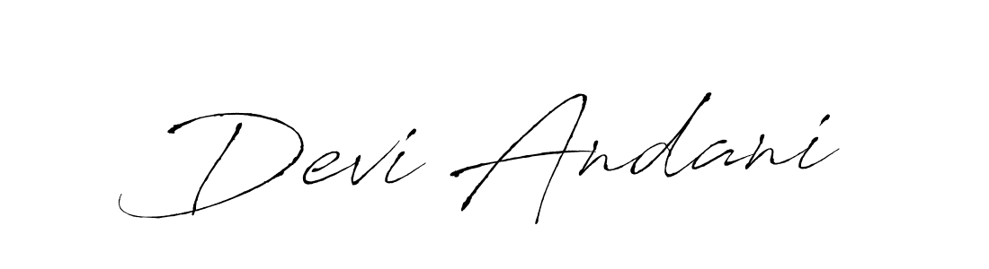 if you are searching for the best signature style for your name Devi Andani. so please give up your signature search. here we have designed multiple signature styles  using Antro_Vectra. Devi Andani signature style 6 images and pictures png