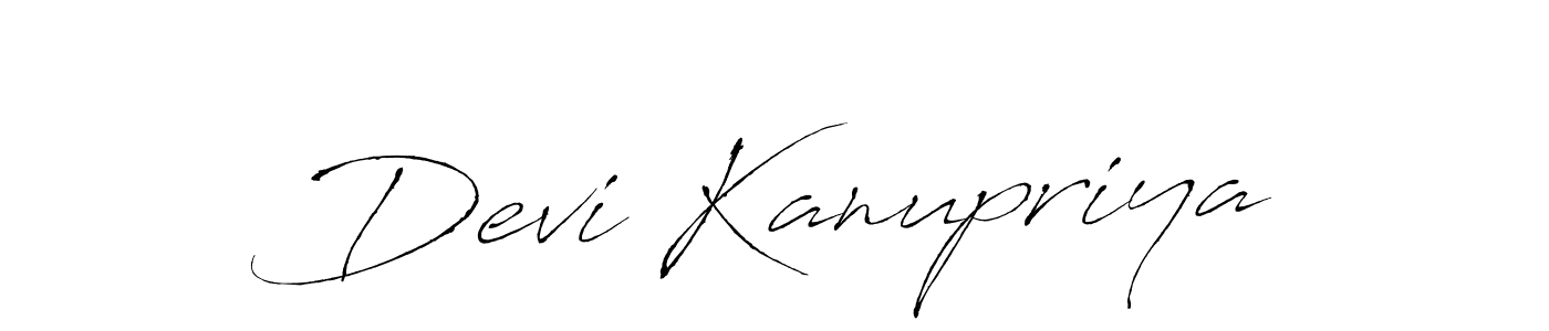 Devi Kanupriya stylish signature style. Best Handwritten Sign (Antro_Vectra) for my name. Handwritten Signature Collection Ideas for my name Devi Kanupriya. Devi Kanupriya signature style 6 images and pictures png