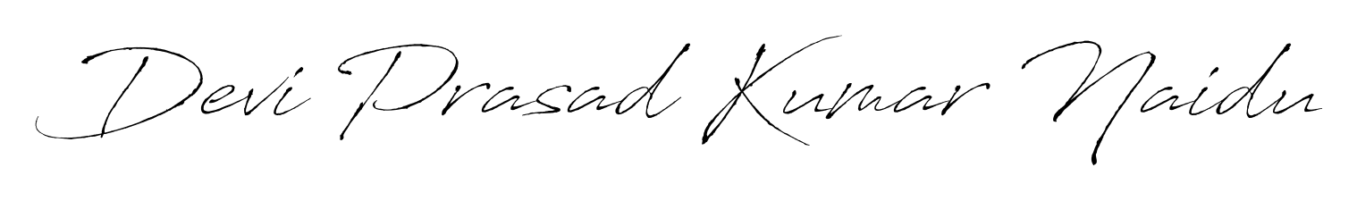 Explore multiple handwriting variations for Devi Prasad Kumar Naidu including this stunning Antro_Vectra design. Free to use across all platforms. Devi Prasad Kumar Naidu signature style 6 images and pictures png