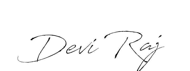 Design your own signature with our free online signature maker. With this signature software, you can create a handwritten (Antro_Vectra) signature for name Devi Raj. Devi Raj signature style 6 images and pictures png