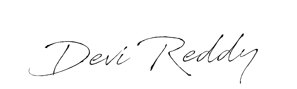 Make a beautiful signature design for name Devi Reddy. With this signature (Antro_Vectra) style, you can create a handwritten signature for free. Devi Reddy signature style 6 images and pictures png