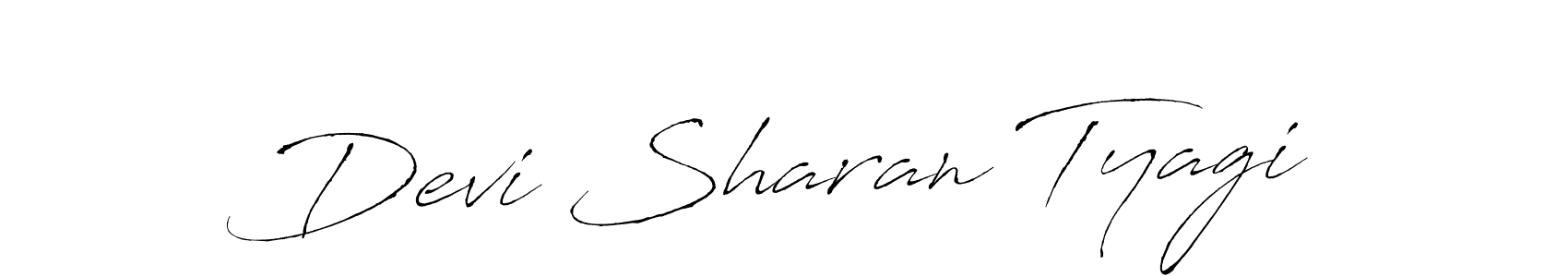 You should practise on your own different ways (Antro_Vectra) to write your name (Devi Sharan Tyagi) in signature. don't let someone else do it for you. Devi Sharan Tyagi signature style 6 images and pictures png