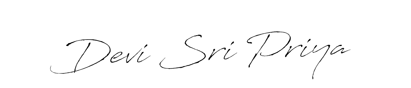 How to make Devi Sri Priya name signature. Use Antro_Vectra style for creating short signs online. This is the latest handwritten sign. Devi Sri Priya signature style 6 images and pictures png