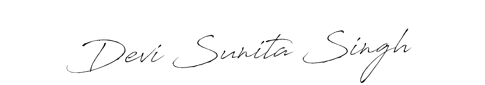 Also we have Devi Sunita Singh name is the best signature style. Create professional handwritten signature collection using Antro_Vectra autograph style. Devi Sunita Singh signature style 6 images and pictures png