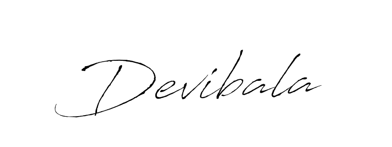 Use a signature maker to create a handwritten signature online. With this signature software, you can design (Antro_Vectra) your own signature for name Devibala. Devibala signature style 6 images and pictures png