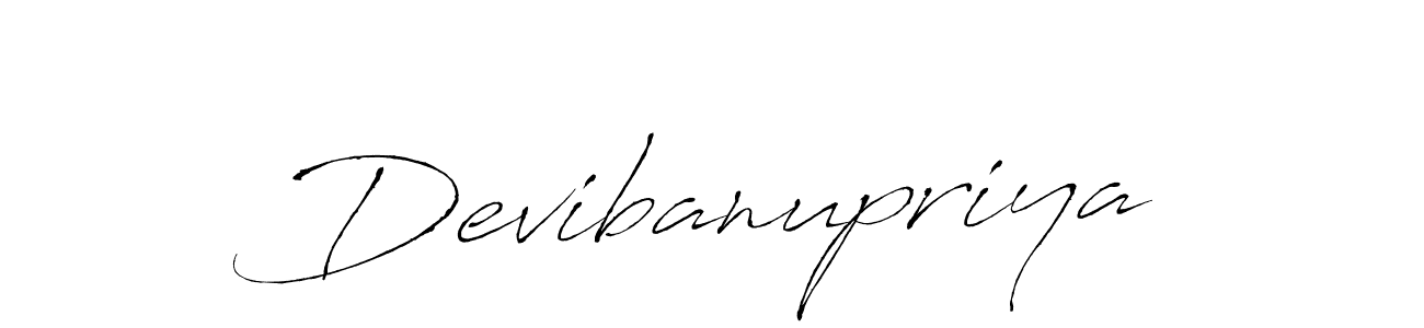 How to make Devibanupriya signature? Antro_Vectra is a professional autograph style. Create handwritten signature for Devibanupriya name. Devibanupriya signature style 6 images and pictures png