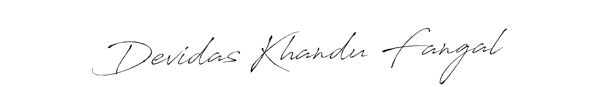 Make a short Devidas Khandu Fangal signature style. Manage your documents anywhere anytime using Antro_Vectra. Create and add eSignatures, submit forms, share and send files easily. Devidas Khandu Fangal signature style 6 images and pictures png