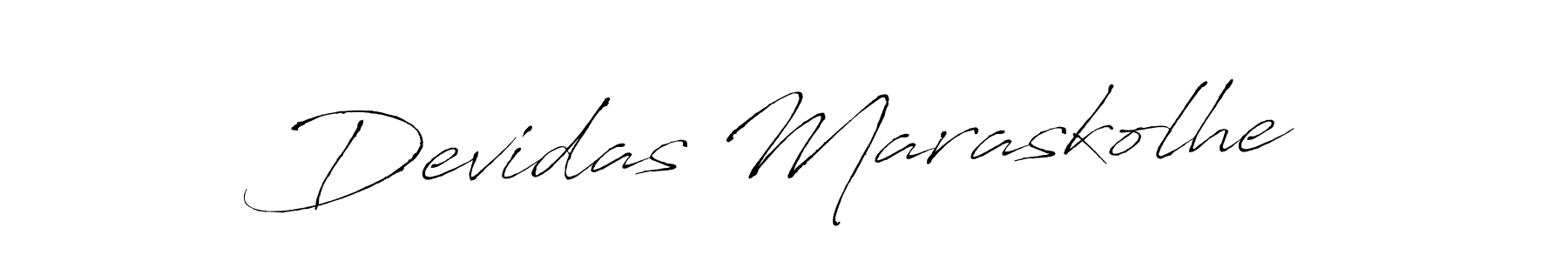 Use a signature maker to create a handwritten signature online. With this signature software, you can design (Antro_Vectra) your own signature for name Devidas Maraskolhe. Devidas Maraskolhe signature style 6 images and pictures png