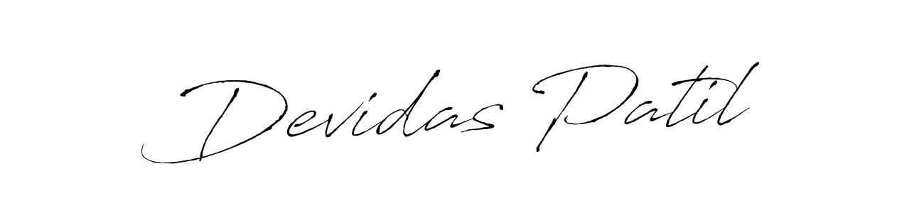 Make a beautiful signature design for name Devidas Patil. With this signature (Antro_Vectra) style, you can create a handwritten signature for free. Devidas Patil signature style 6 images and pictures png