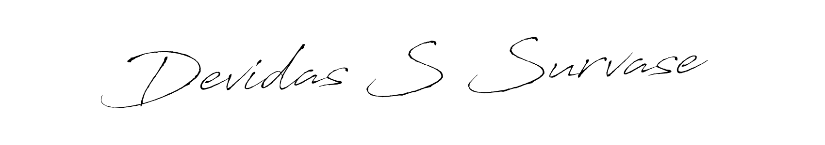 Make a beautiful signature design for name Devidas S Survase. With this signature (Antro_Vectra) style, you can create a handwritten signature for free. Devidas S Survase signature style 6 images and pictures png