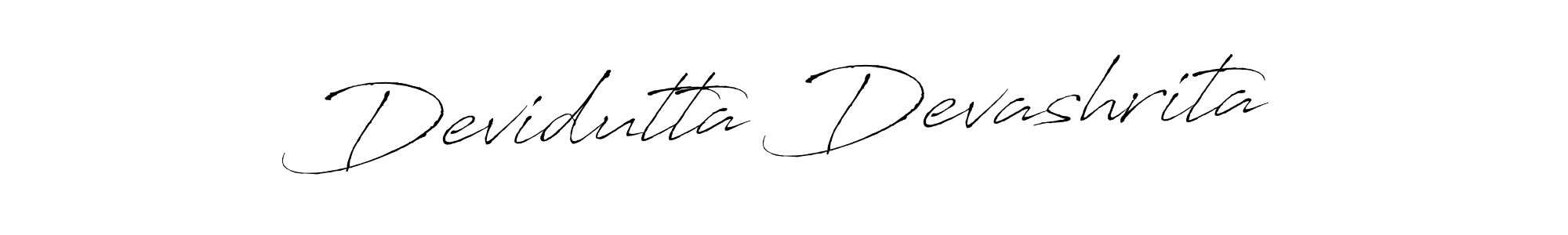 How to make Devidutta Devashrita signature? Antro_Vectra is a professional autograph style. Create handwritten signature for Devidutta Devashrita name. Devidutta Devashrita signature style 6 images and pictures png