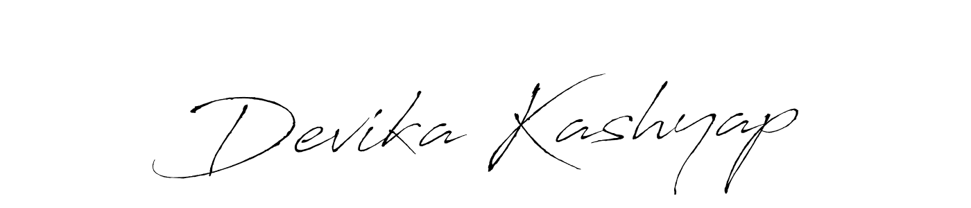 Design your own signature with our free online signature maker. With this signature software, you can create a handwritten (Antro_Vectra) signature for name Devika Kashyap. Devika Kashyap signature style 6 images and pictures png