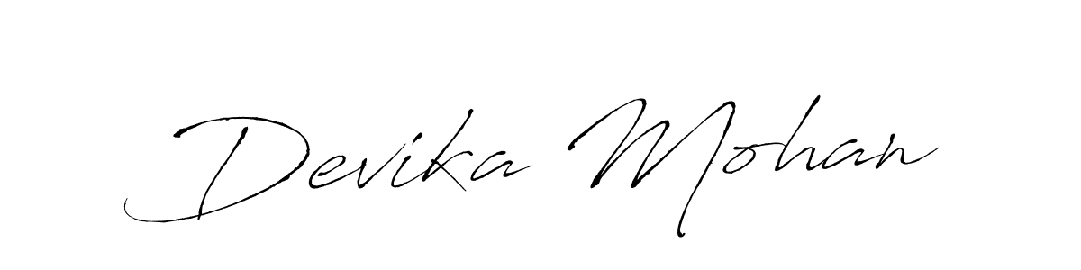 Devika Mohan stylish signature style. Best Handwritten Sign (Antro_Vectra) for my name. Handwritten Signature Collection Ideas for my name Devika Mohan. Devika Mohan signature style 6 images and pictures png