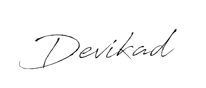 Create a beautiful signature design for name Devikad. With this signature (Antro_Vectra) fonts, you can make a handwritten signature for free. Devikad signature style 6 images and pictures png