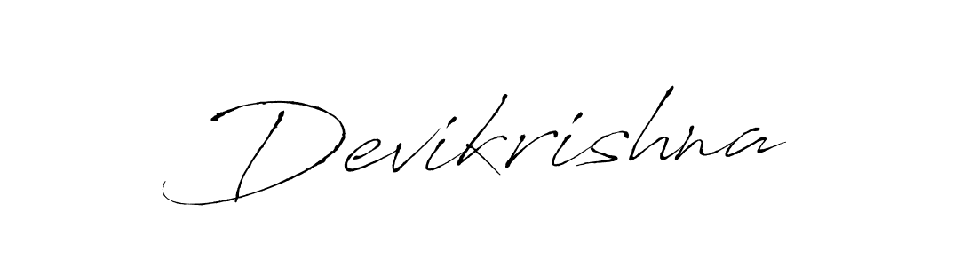 You should practise on your own different ways (Antro_Vectra) to write your name (Devikrishna) in signature. don't let someone else do it for you. Devikrishna signature style 6 images and pictures png