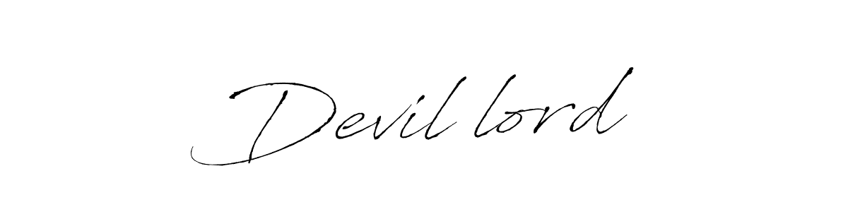 Devil lord stylish signature style. Best Handwritten Sign (Antro_Vectra) for my name. Handwritten Signature Collection Ideas for my name Devil lord. Devil lord signature style 6 images and pictures png