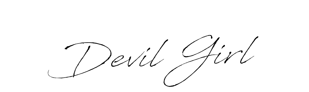 How to make Devil Girl signature? Antro_Vectra is a professional autograph style. Create handwritten signature for Devil Girl name. Devil Girl signature style 6 images and pictures png