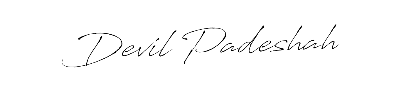 Use a signature maker to create a handwritten signature online. With this signature software, you can design (Antro_Vectra) your own signature for name Devil Padeshah. Devil Padeshah signature style 6 images and pictures png