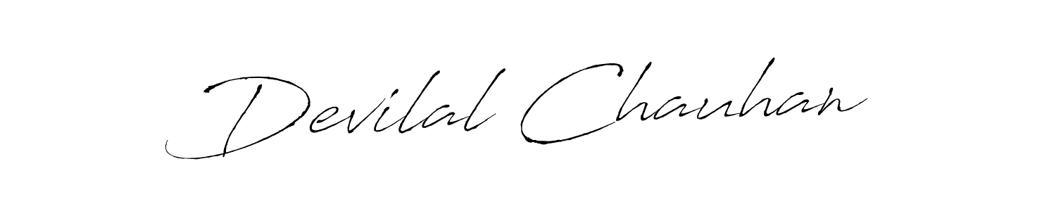 How to make Devilal Chauhan signature? Antro_Vectra is a professional autograph style. Create handwritten signature for Devilal Chauhan name. Devilal Chauhan signature style 6 images and pictures png