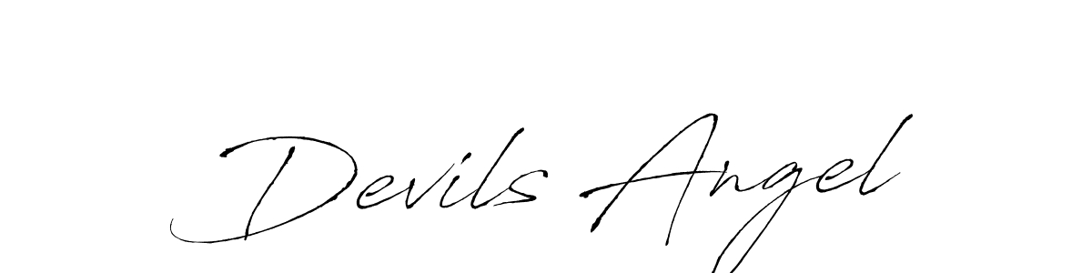 Design your own signature with our free online signature maker. With this signature software, you can create a handwritten (Antro_Vectra) signature for name Devils Angel. Devils Angel signature style 6 images and pictures png