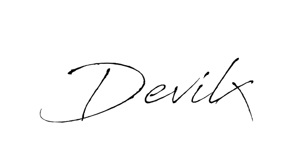 Also we have Devilx name is the best signature style. Create professional handwritten signature collection using Antro_Vectra autograph style. Devilx signature style 6 images and pictures png