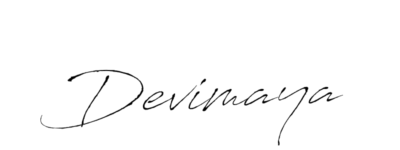 How to make Devimaya name signature. Use Antro_Vectra style for creating short signs online. This is the latest handwritten sign. Devimaya signature style 6 images and pictures png