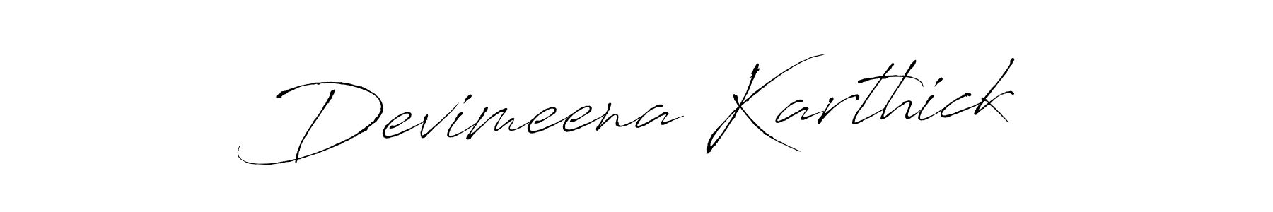 Similarly Antro_Vectra is the best handwritten signature design. Signature creator online .You can use it as an online autograph creator for name Devimeena Karthick. Devimeena Karthick signature style 6 images and pictures png