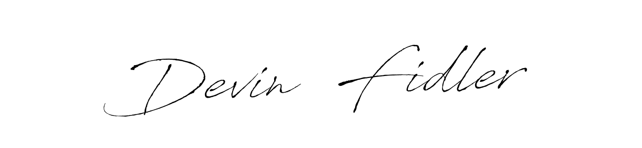 The best way (Antro_Vectra) to make a short signature is to pick only two or three words in your name. The name Devin  Fidler include a total of six letters. For converting this name. Devin  Fidler signature style 6 images and pictures png
