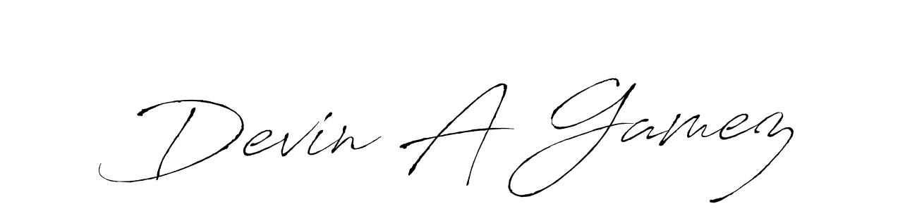 How to make Devin A Gamez signature? Antro_Vectra is a professional autograph style. Create handwritten signature for Devin A Gamez name. Devin A Gamez signature style 6 images and pictures png