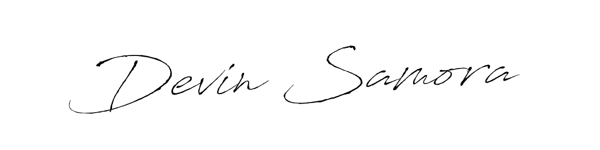 How to make Devin Samora name signature. Use Antro_Vectra style for creating short signs online. This is the latest handwritten sign. Devin Samora signature style 6 images and pictures png