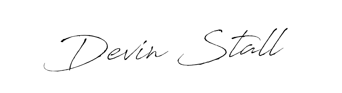 Similarly Antro_Vectra is the best handwritten signature design. Signature creator online .You can use it as an online autograph creator for name Devin Stall. Devin Stall signature style 6 images and pictures png