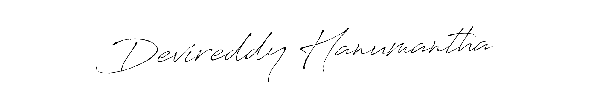 Make a beautiful signature design for name Devireddy Hanumantha. Use this online signature maker to create a handwritten signature for free. Devireddy Hanumantha signature style 6 images and pictures png