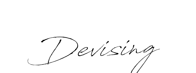 How to make Devising signature? Antro_Vectra is a professional autograph style. Create handwritten signature for Devising name. Devising signature style 6 images and pictures png