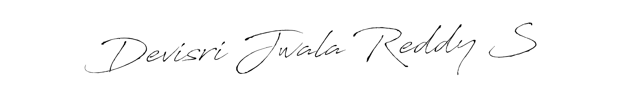 The best way (Antro_Vectra) to make a short signature is to pick only two or three words in your name. The name Devisri Jwala Reddy S include a total of six letters. For converting this name. Devisri Jwala Reddy S signature style 6 images and pictures png