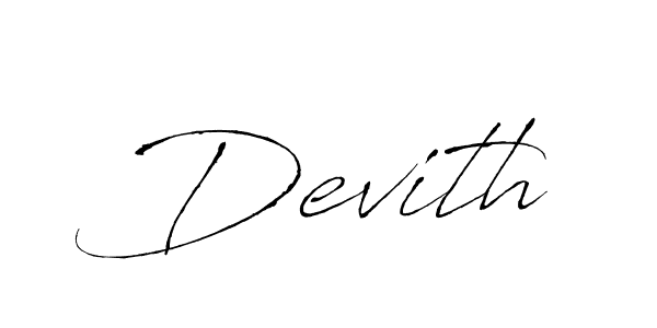 Use a signature maker to create a handwritten signature online. With this signature software, you can design (Antro_Vectra) your own signature for name Devith. Devith signature style 6 images and pictures png