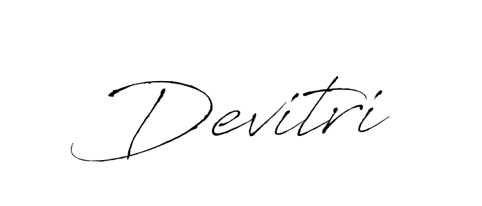 The best way (Antro_Vectra) to make a short signature is to pick only two or three words in your name. The name Devitri include a total of six letters. For converting this name. Devitri signature style 6 images and pictures png