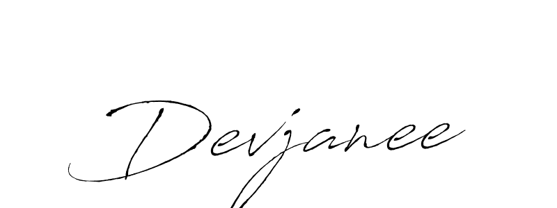 How to make Devjanee signature? Antro_Vectra is a professional autograph style. Create handwritten signature for Devjanee name. Devjanee signature style 6 images and pictures png