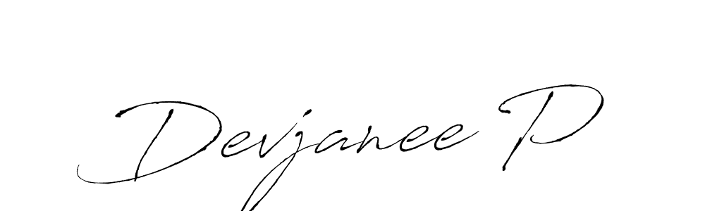 Antro_Vectra is a professional signature style that is perfect for those who want to add a touch of class to their signature. It is also a great choice for those who want to make their signature more unique. Get Devjanee P name to fancy signature for free. Devjanee P signature style 6 images and pictures png