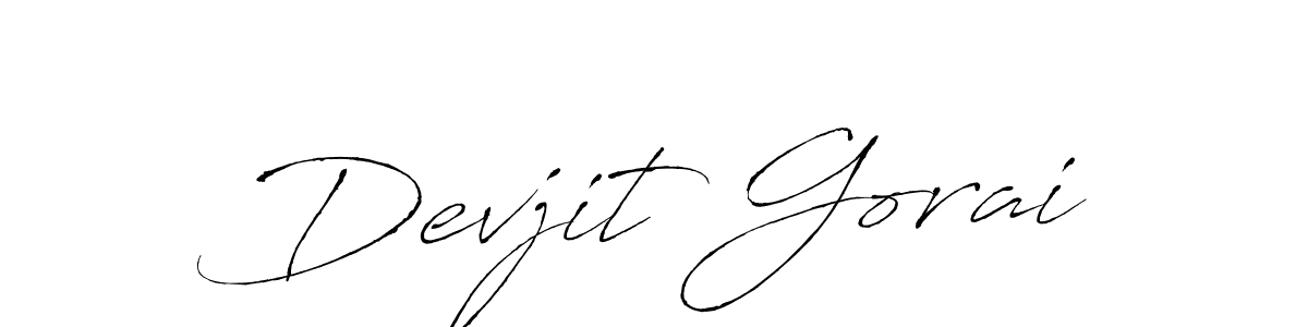 Antro_Vectra is a professional signature style that is perfect for those who want to add a touch of class to their signature. It is also a great choice for those who want to make their signature more unique. Get Devjit Gorai name to fancy signature for free. Devjit Gorai signature style 6 images and pictures png