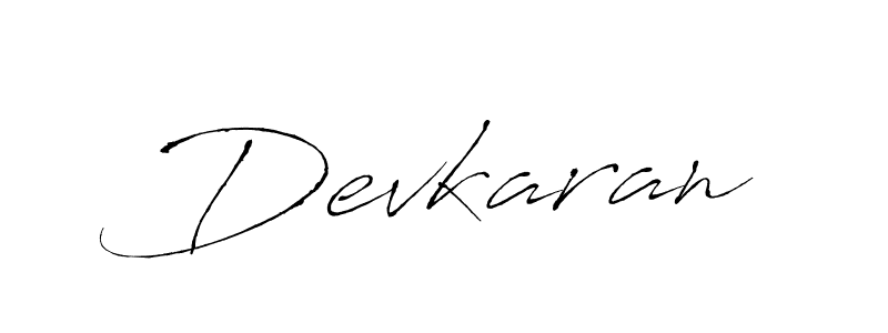 Make a beautiful signature design for name Devkaran. With this signature (Antro_Vectra) style, you can create a handwritten signature for free. Devkaran signature style 6 images and pictures png